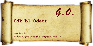 Göbl Odett névjegykártya